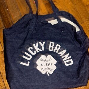 Brand new tags still on large lucky brand tote bag